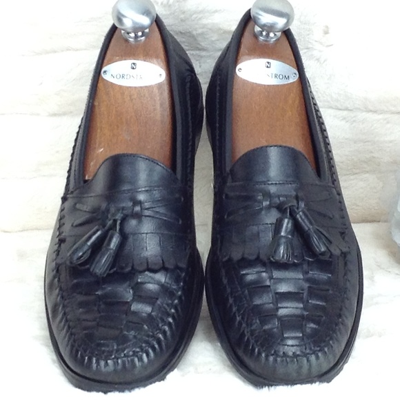 Giorgio Brutini Black Tassel Woven 